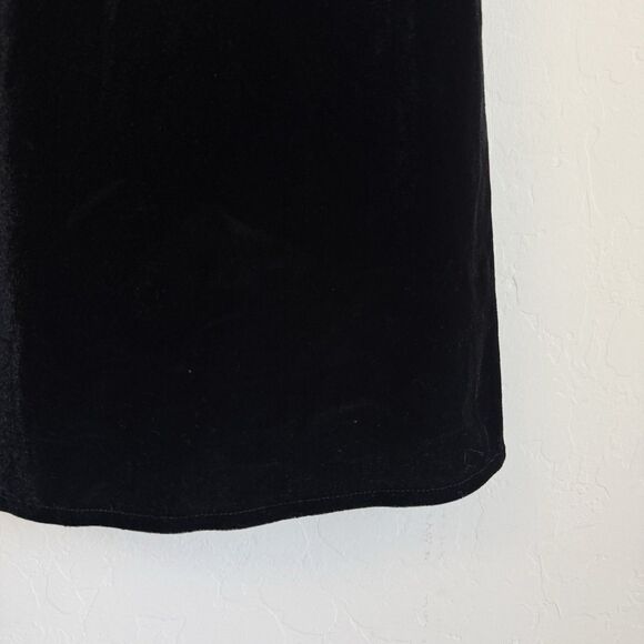 Brandy Melville Womens Whimsy Goth Velvet Sleeveless Mini Dress Black Fall Witch - Picture 4 of 14